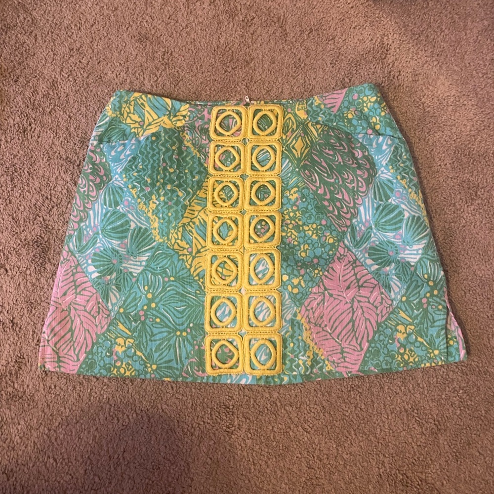 Lilly Pulitzer marigold skort in Sun Dance